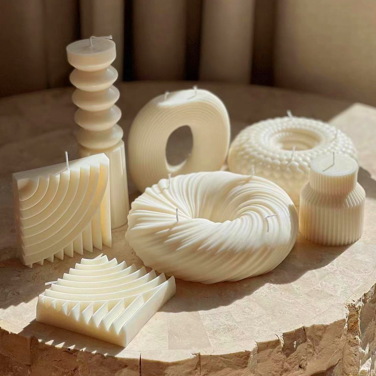 Molde feito à mão da vela do s - Donut Mold Silicone avaliação e preço