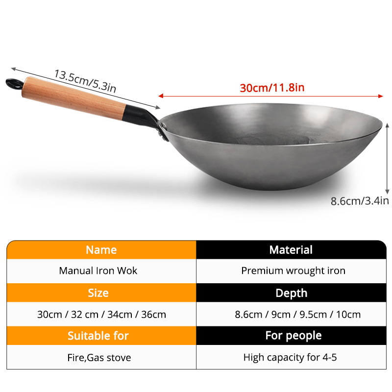 Ferro artesanal chinês Wok par - Cast Iron Corn avaliação e preço
