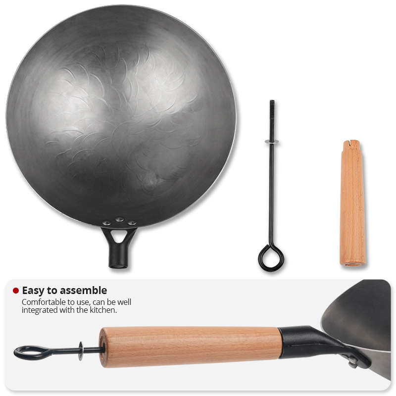 Ferro artesanal chinês Wok par - Cast Iron Corn avaliação e preço