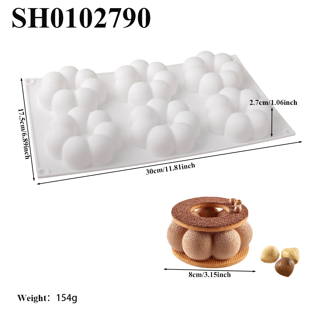 1 ou 6 células em forma de pét - Donut Mold Silicone avaliação e preço