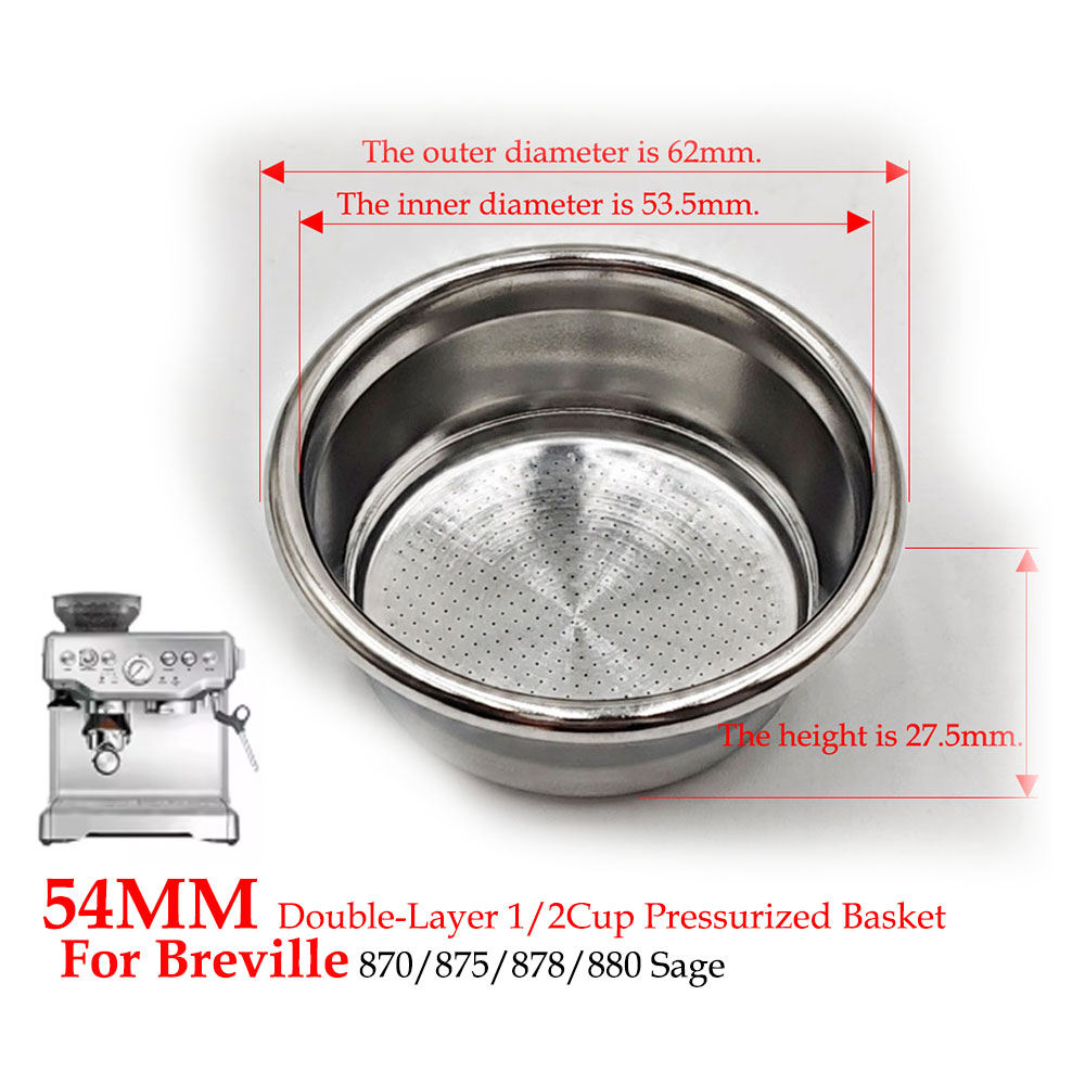 Cesta de filtro pressurizada d - Breville Espresso Bes870 avaliação e preço