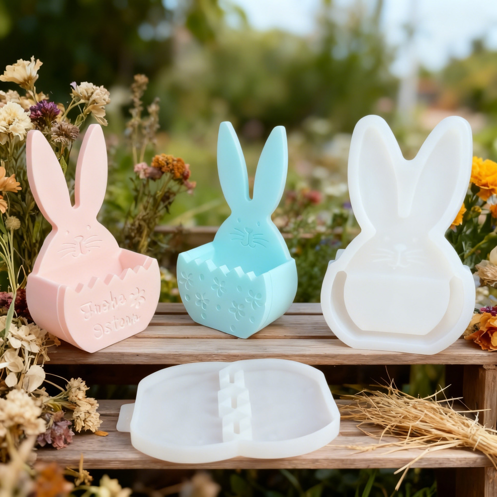 Diy decoração de páscoa resina - Bunny Cake Mold avaliação e preço
